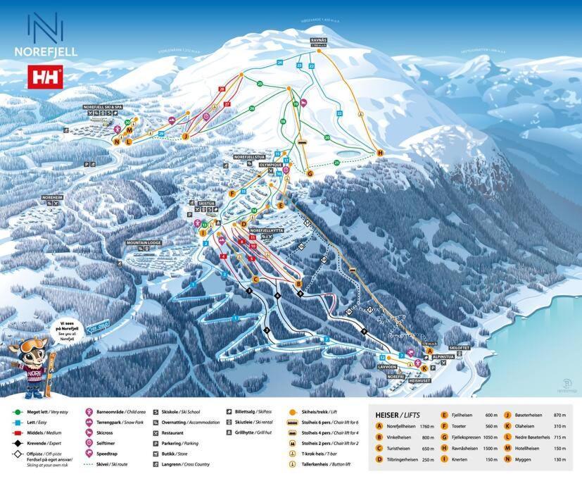 Ski In/Out, Amazing Views, 3 Bedrooms Noresund Εξωτερικό φωτογραφία
